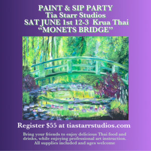 Monet's Bridge Sat, June 1st, 12-3