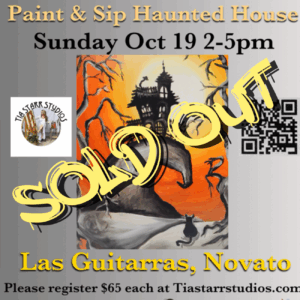 Haunted House paint party Sun Oct 19 2-5 Las Guitarras